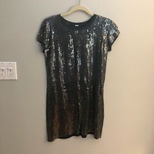 Chan Luu Sparkly Grey Dress